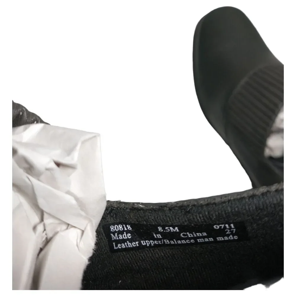 Clarks Womens Bendables Gray Leather Size 8.5M Thoughtful Q Comfort Block Heels - Picture 9 of 9